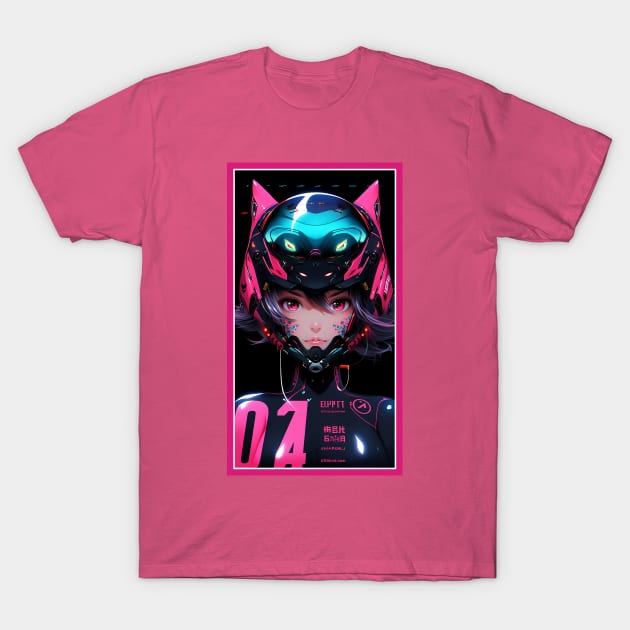 Anime Race Girl | High Quality Anime Artwork | Chibi Manga Anime Art T-Shirt by AlNoah